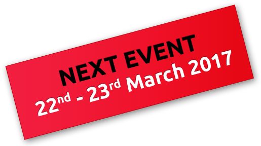 Next year 22nd - 23rd March 2017
